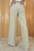 Shoreditch Stripe Lounge Flare Trouser Lemonade & Iceberg /15=